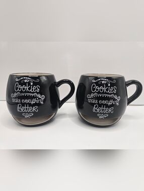 2 Cookies Make Everything Better Milk & Cookie Mugs Coffee Mug Tea Cup Ceramic